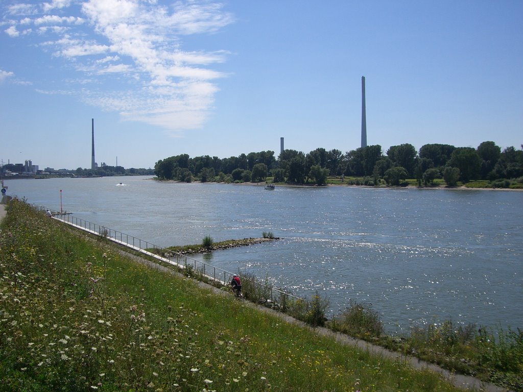 River Rhine in Leverkusen by fstlev