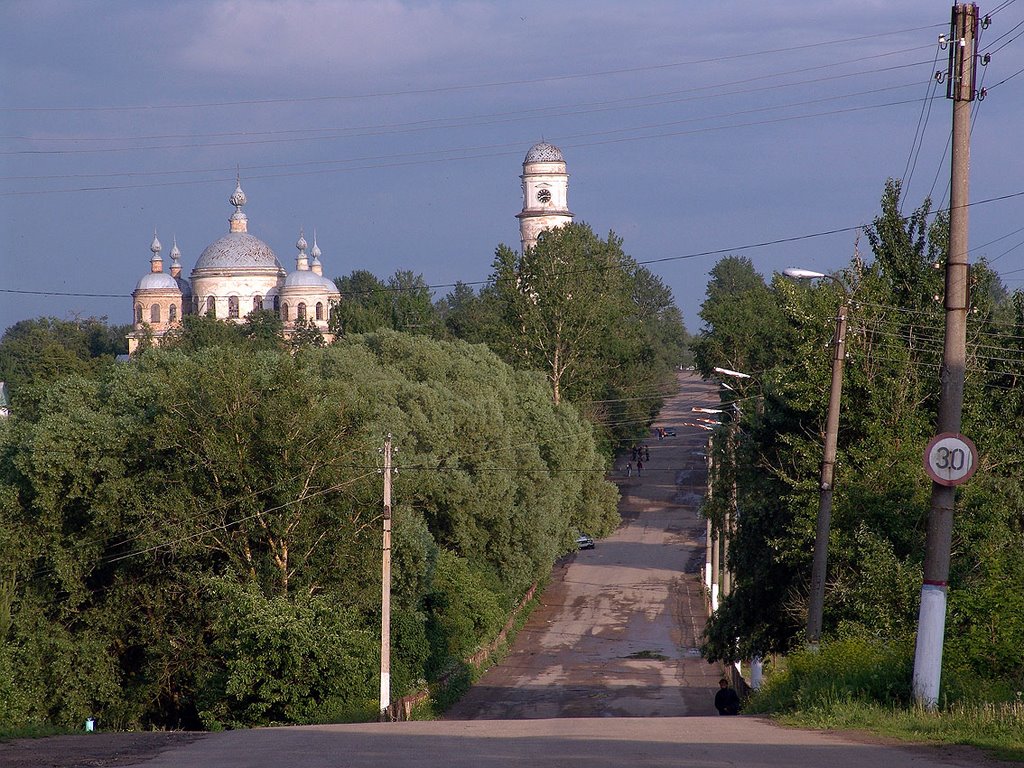 Мещовск. Въезд в город с западной его стороны. Июнь 2005 года by Юрий Милёхин