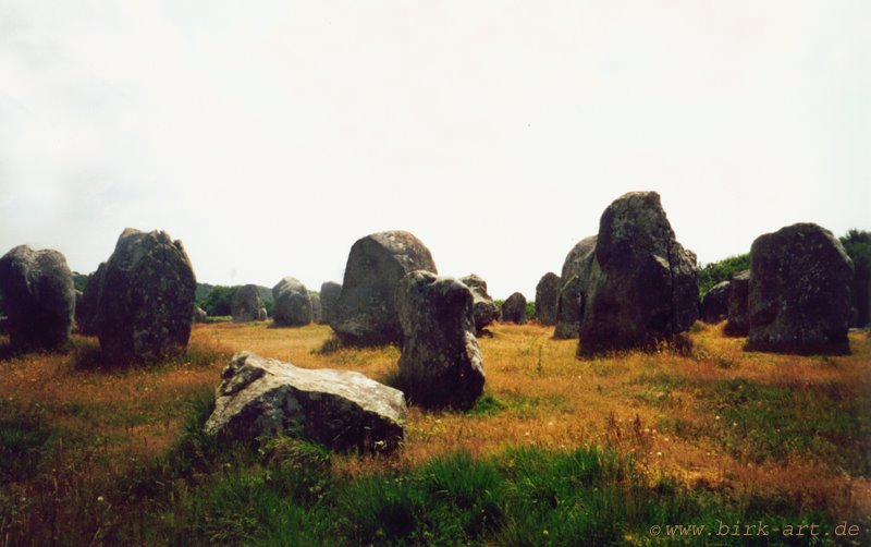 Menhirs at Carnac, France by bastian birk