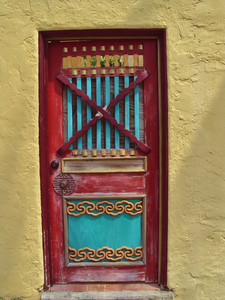 Beautiful Chinese Door in Coral Gables by John M Lopez