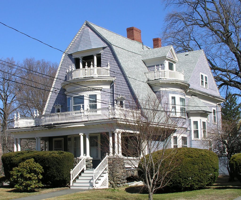 Newton Corner, Shingle Style, 1880-1900 by David Coviello