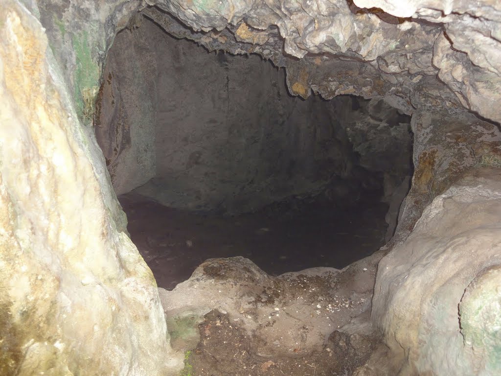 Prehistoric cave at the Orote Archaeology site used by humans as early as 3500 B.C. by GreeenGuru