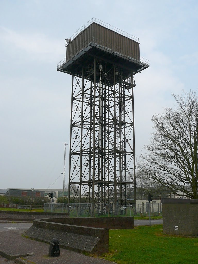 Water Tower at Upper Heyford by fencer_js@yahoo.com