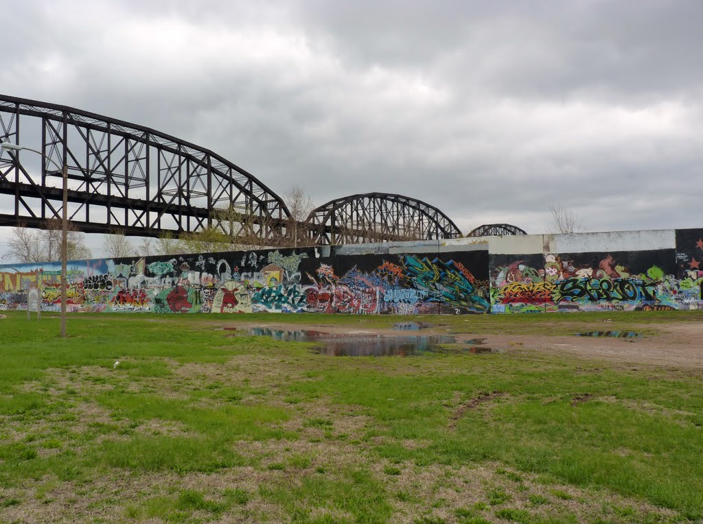 Graffiti Wall STL Riverfront by Maggie