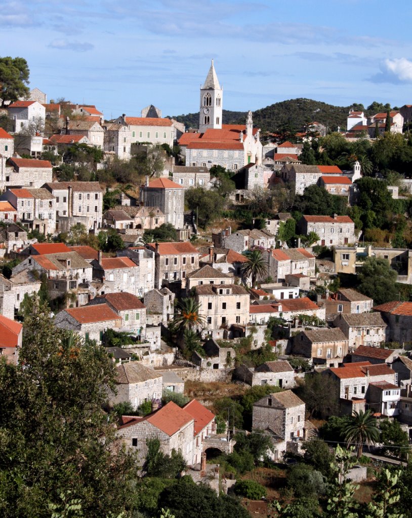 Lastovo village by Toni Falkner