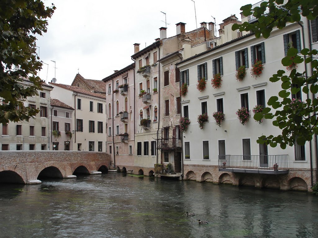 Treviso Häuser an der Sile by Contessa