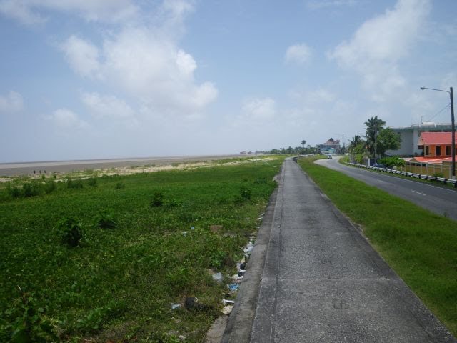 Sea Wall (top embankment structure) to East by Shiny-green