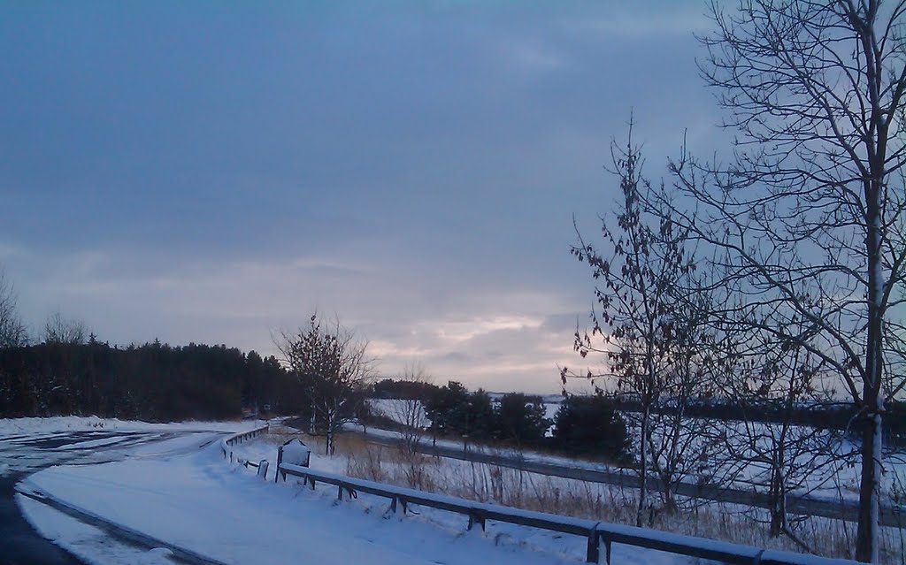 Snow on the A68 in County Durham by stufaz1972