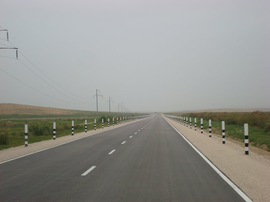 Andkhoy - Maymana Highway in Jungle area 2009 by Dr.Khalid Arian Salimi