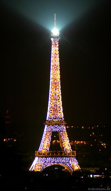 Eiffel Tower, Blink, by night by H. C. Steensen