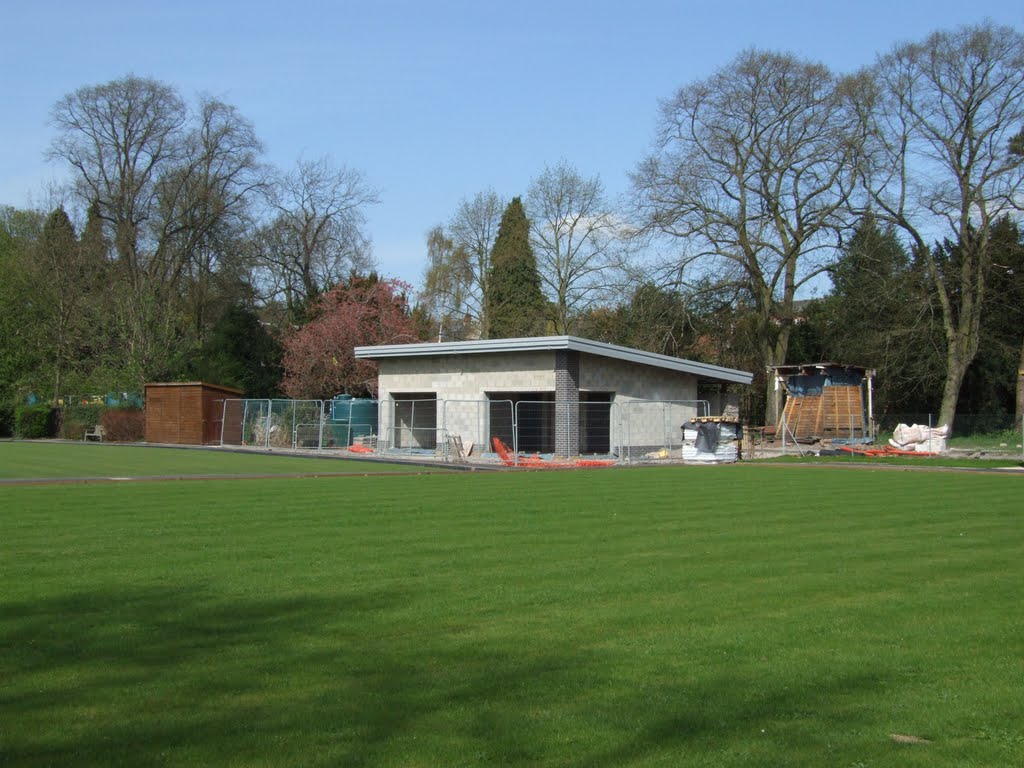 New bowling pavillion, Beacon Park - work in progress by Phil Beecher