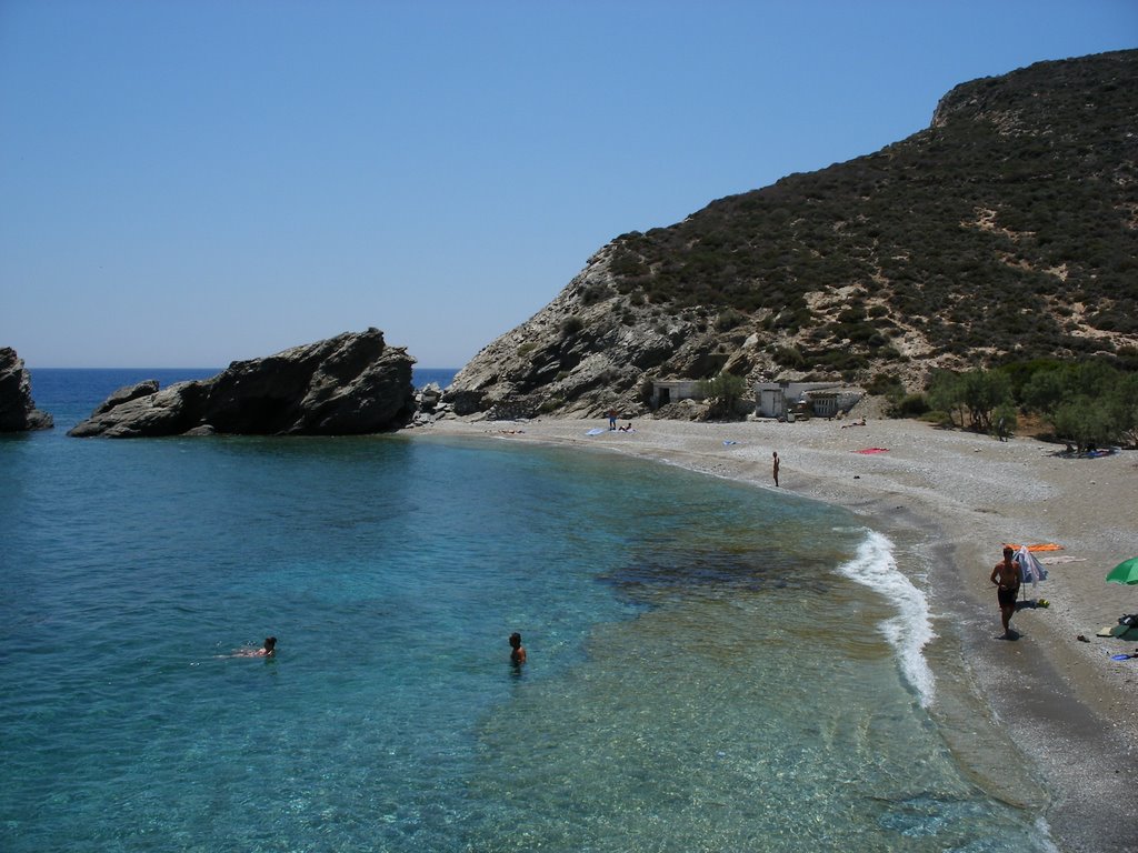 Agios Nikolas beach, Folegandros by Nick Gent