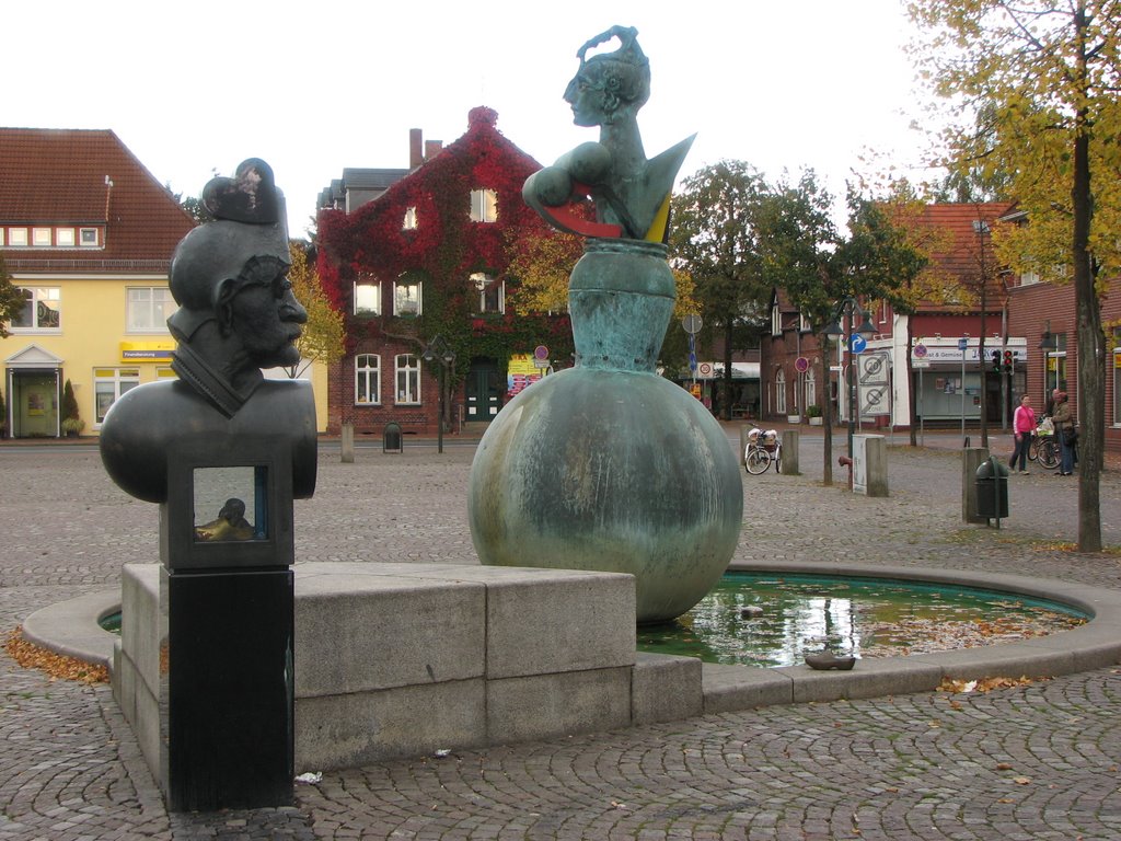 Rotenburg (Wümme) - Skulptur "Paar-oh-die" vom Bildhauer Jürgen Goertz by bobbel