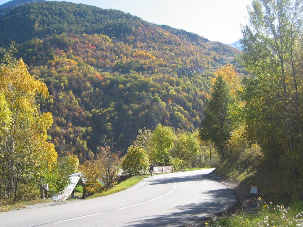 Col du Telegraphe by cyclist