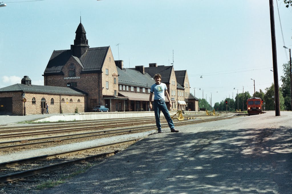 Haparanda-train at the time of operation transborder-SWEDEN-1990 by ROSTAMDALILA