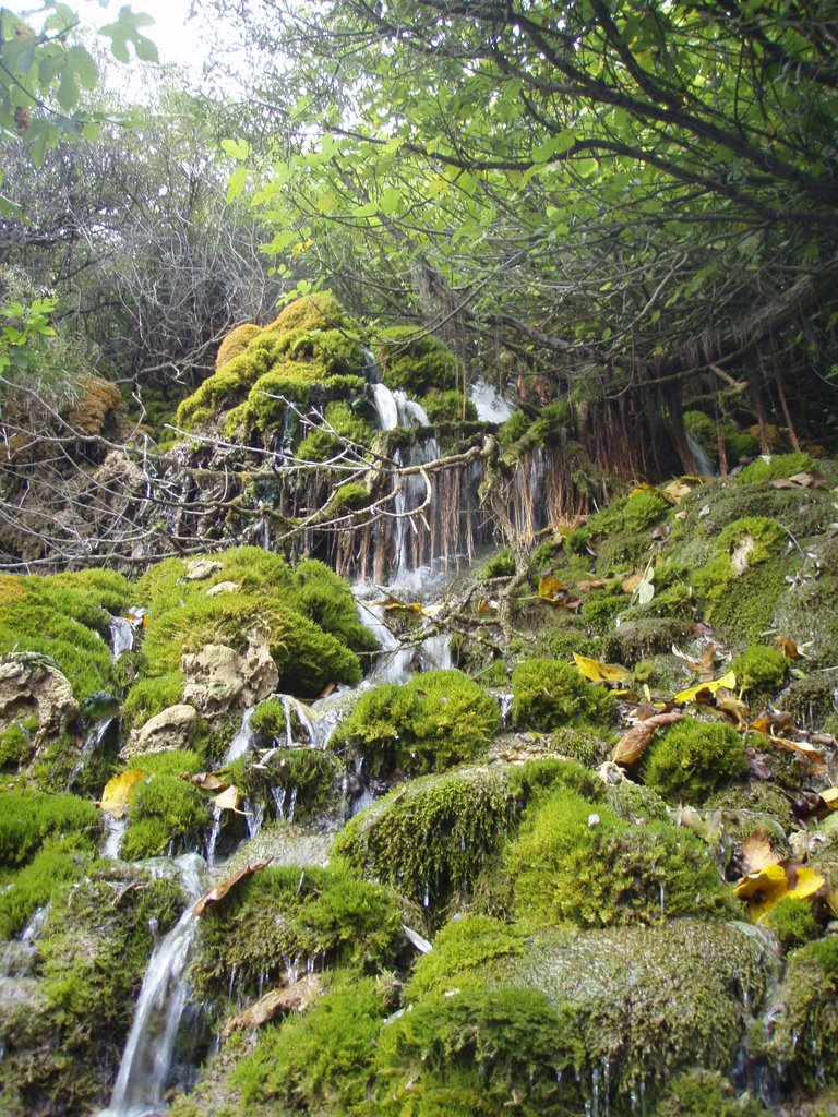 waterfall near cave by neve