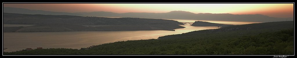 Kvarner panorama with Krk bridge by jurijo