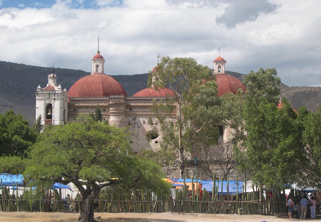 Church of San Pedro in Mitla, Mexico. by Nicola e Pina Messico 2004