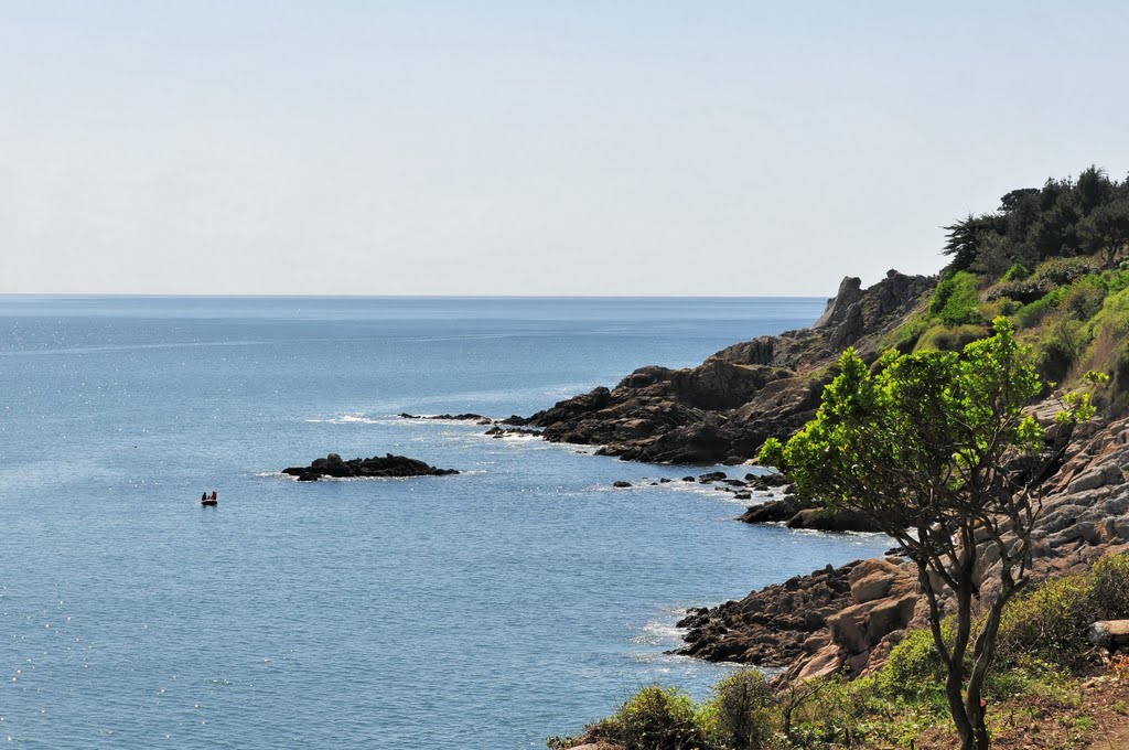 Port Manec'H rocky coast by BritPlom