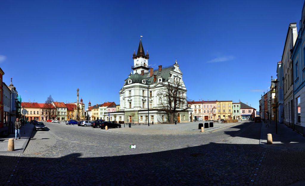 Uničov/panorama náměstí 2 by Robert JZ