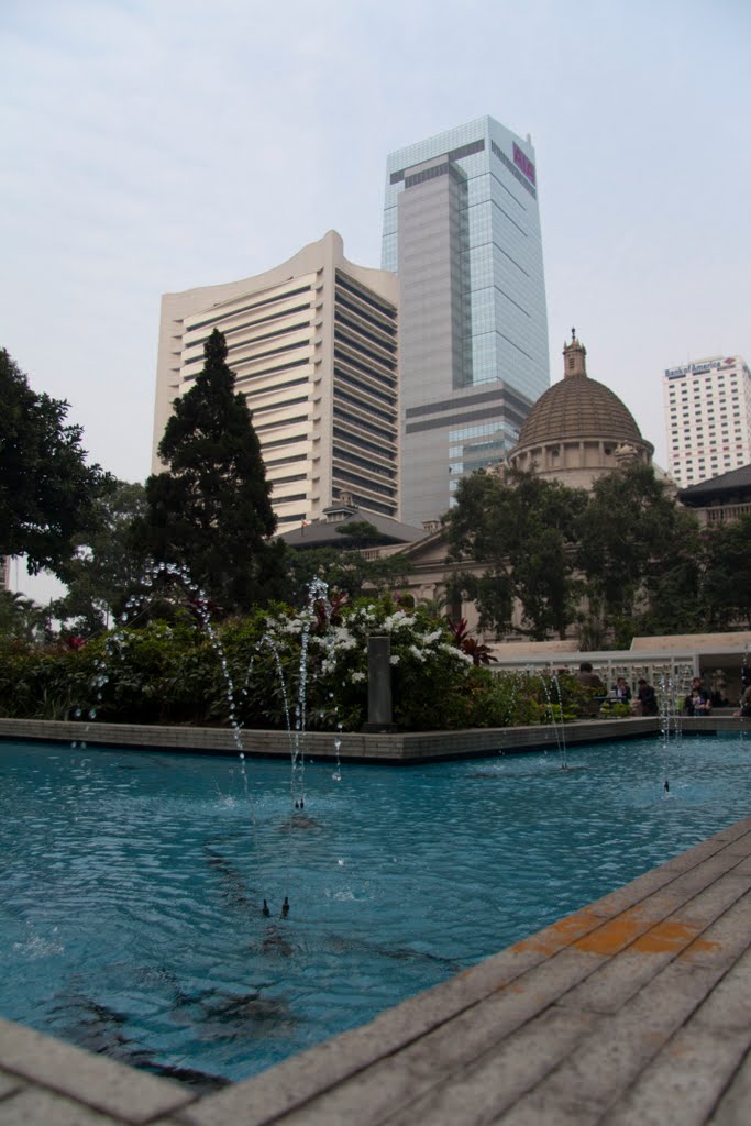 Statue Square Water Fountain by ChiefTech