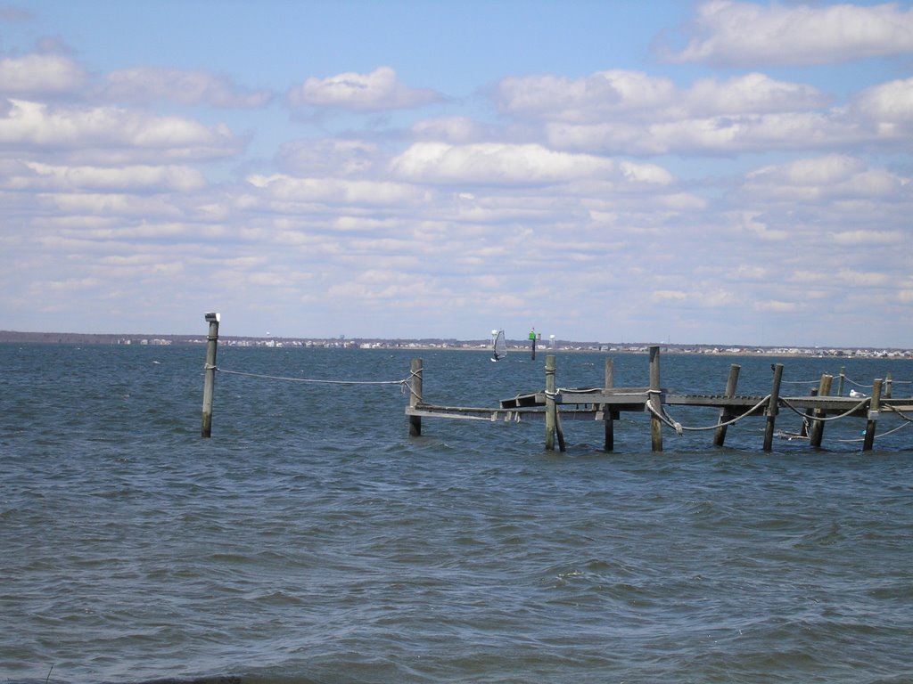 Windsurfing In The Bay, Brighton Beach, NJ by Paul Lucente