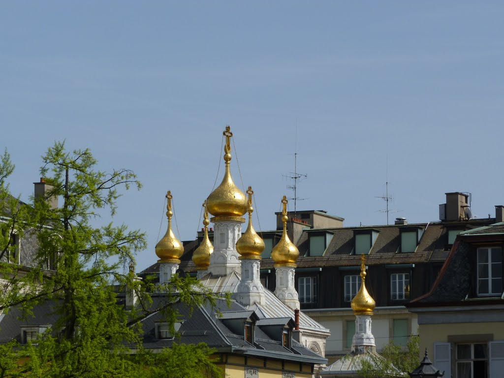 Genève - Dômes de l'Eglise Russe (2011) by greg-007