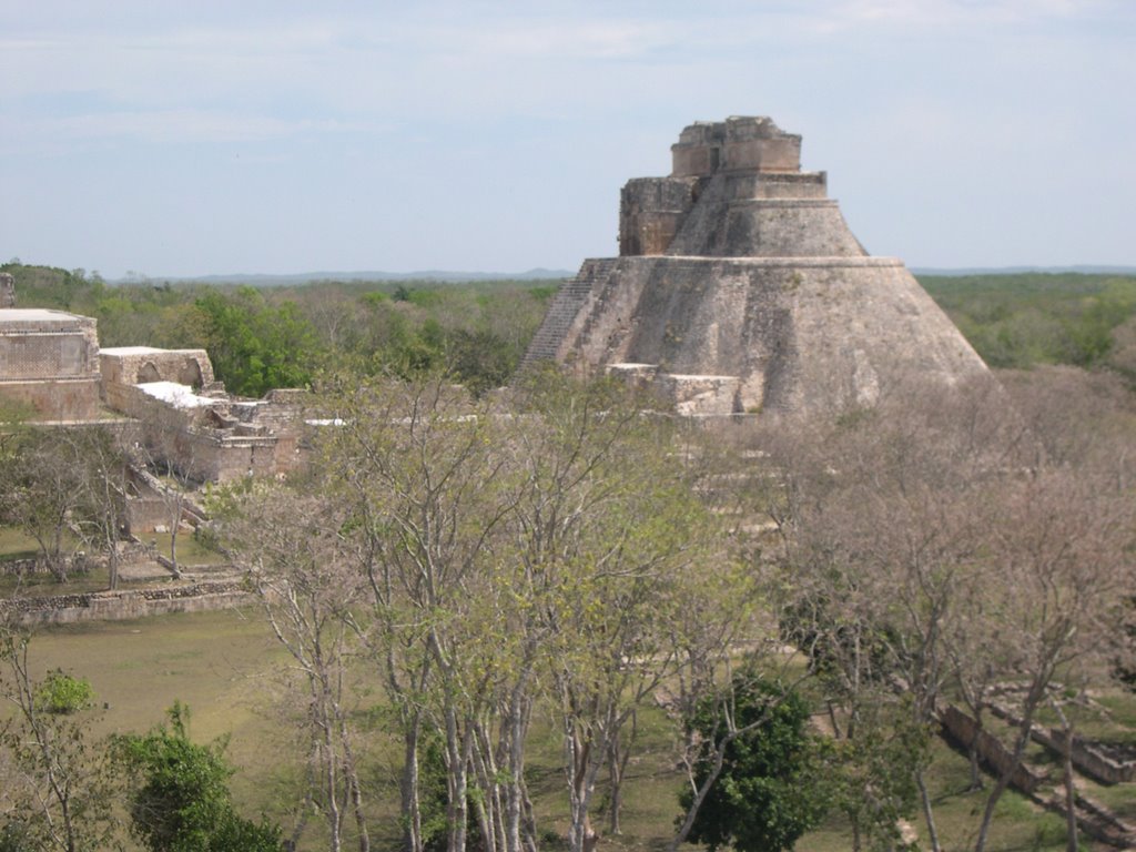 Uxmal, pre-Columbian ruined - Pyramid of the Magician by Nicola e Pina Messic…