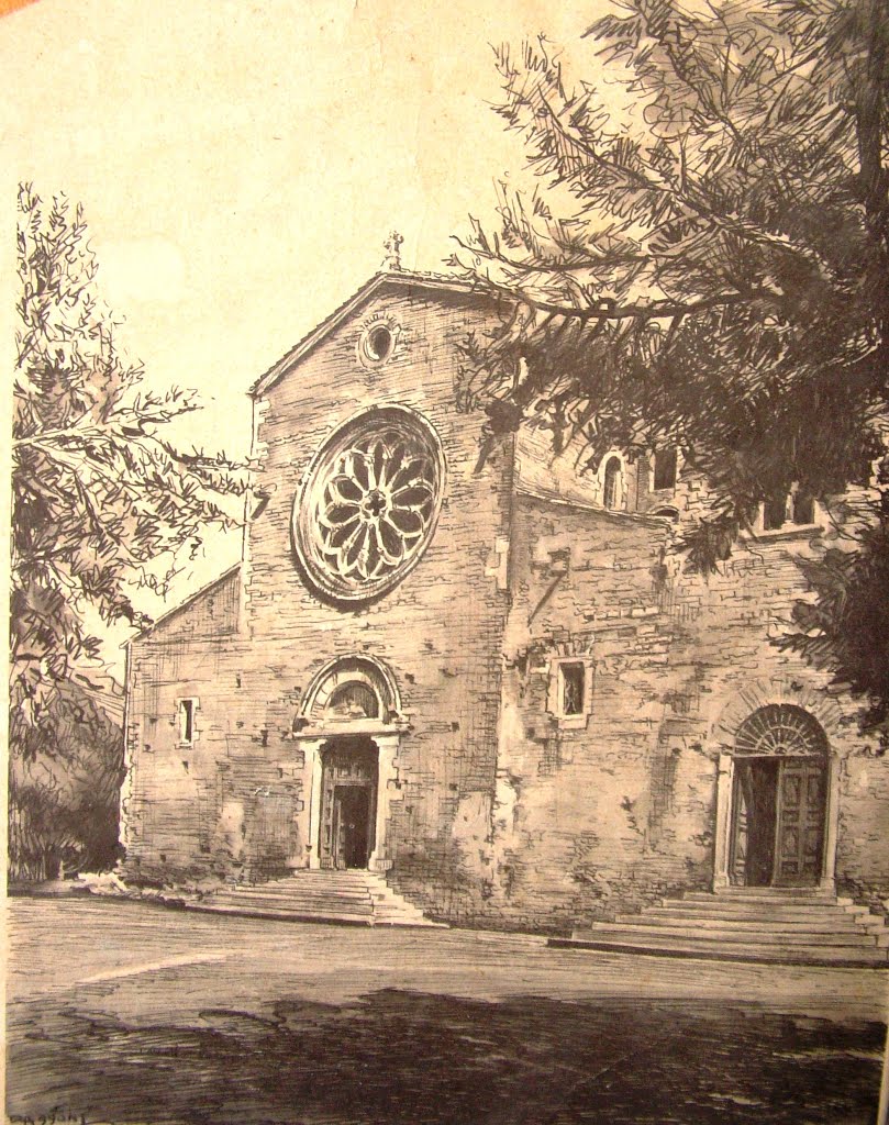 Vecchia foto dell'Abbazia di Valvisciolo by ArmàLombardi