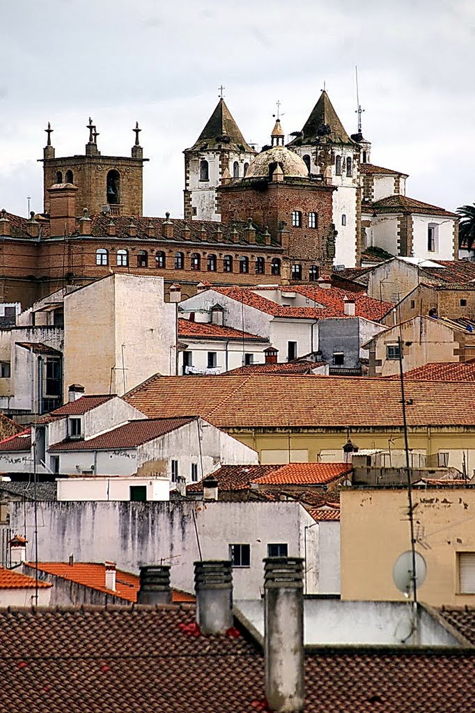 Panoramica de Caceres, Extremadura, Spain by Antonio Alba