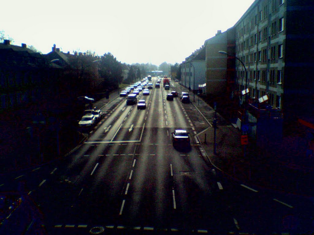 Untere Grenzstraße Offenbach am Main Blick von der S-Bahnbrücke by Stefanoffenbach