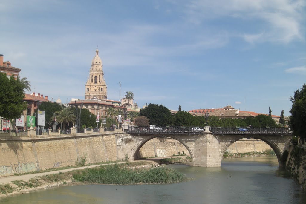 Stadtblick - alte Brücke "Puente Viejo" und Kathedrale by AndiN