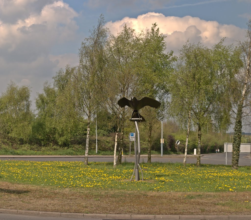 Hucknall By-Pass Island Artwork (Harrier) by rob.s.ng15