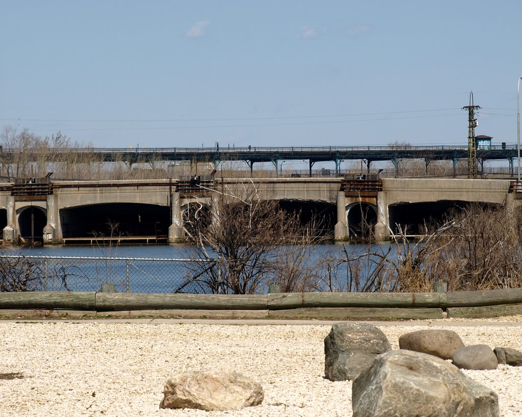 Porpoise Bridge over Flushing River, Flushing Meadows Corona Park, Queens, New York City by jag9889