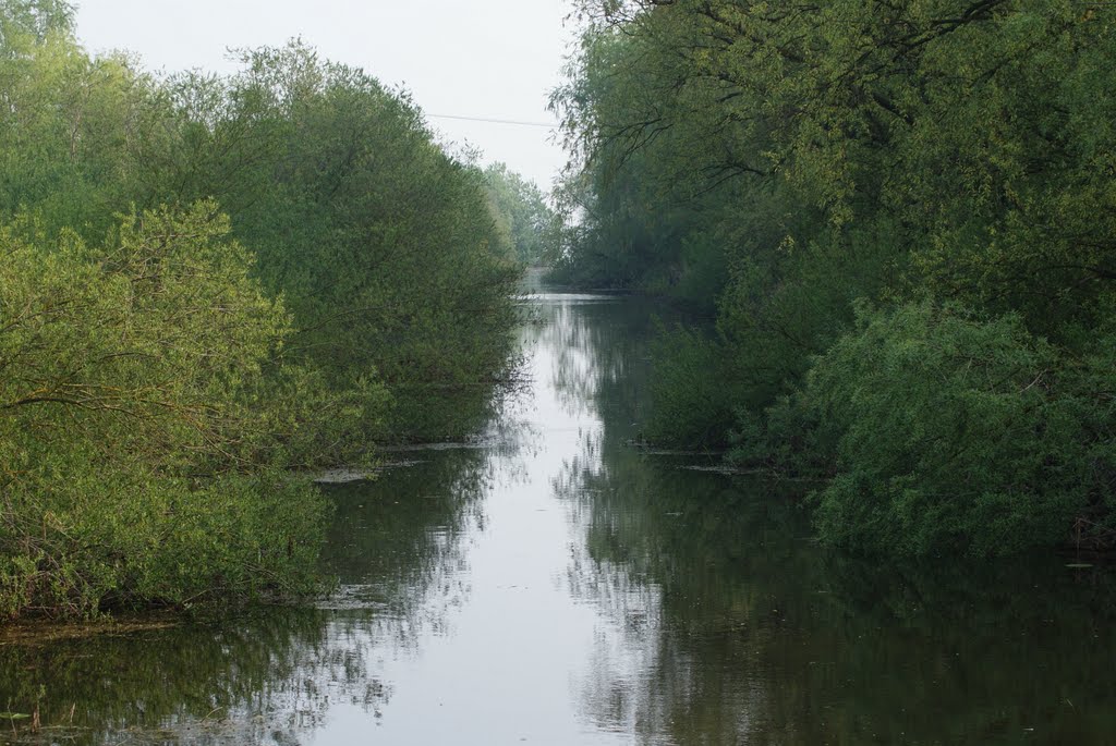 Looking North along the Old Bedford River at Welches Dam by Paul Ellis.