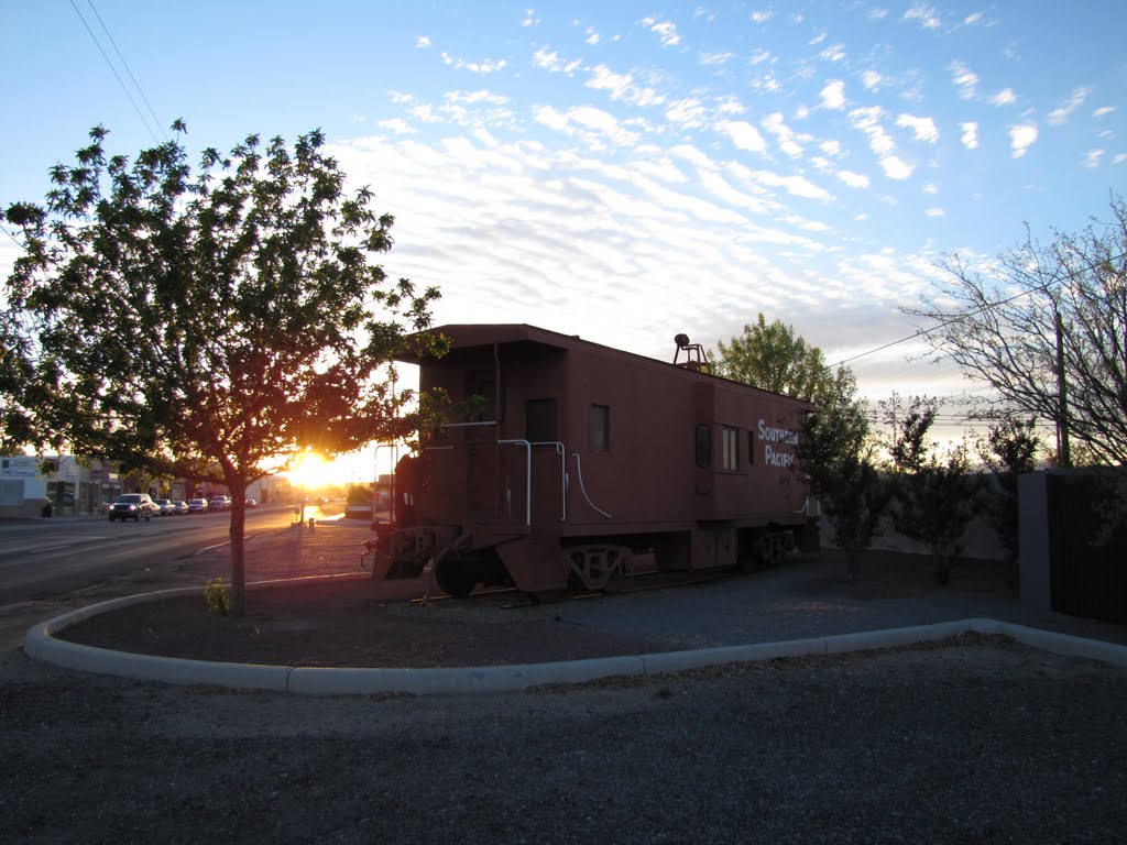 Benson Caboose at Sunset by Chris Sanfino