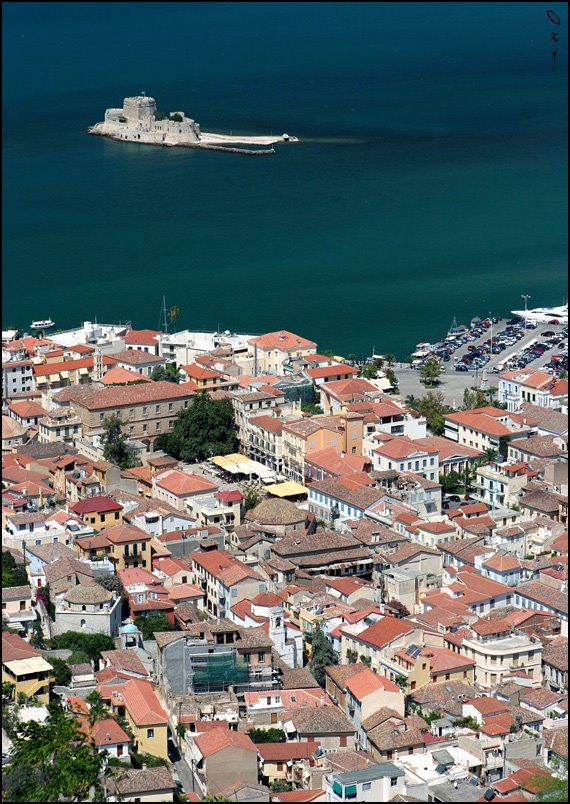 Nafplio from Castle Palamidi by OxyPhoto.ru - O x y