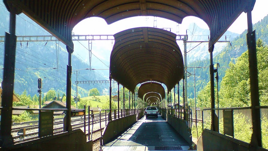 Railway Car-Ferry Kandersteg to Goppenstein .... by Michael Caine