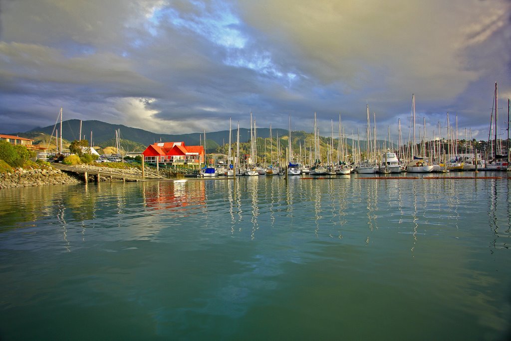 Storm approaching Nelson harbour by the-image-farm