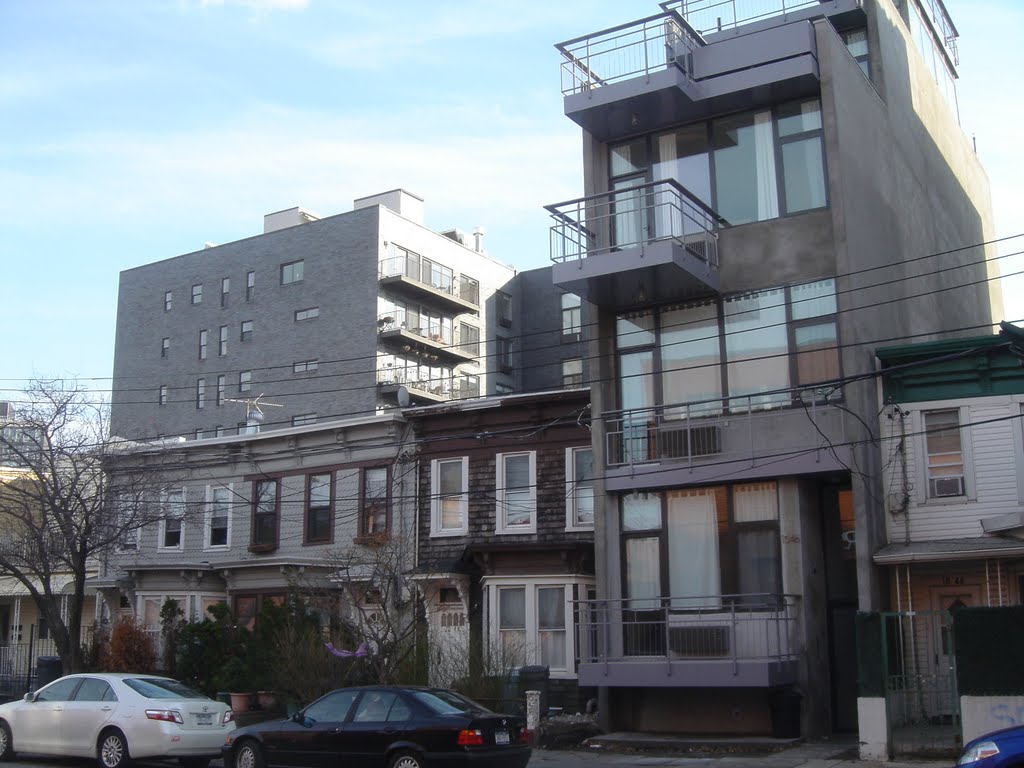 New building on 46th Road facing south by Robert Reichenbach