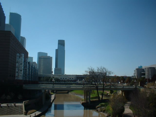 Houston, Buffalo Bayou (02-2003) by olivella ferret