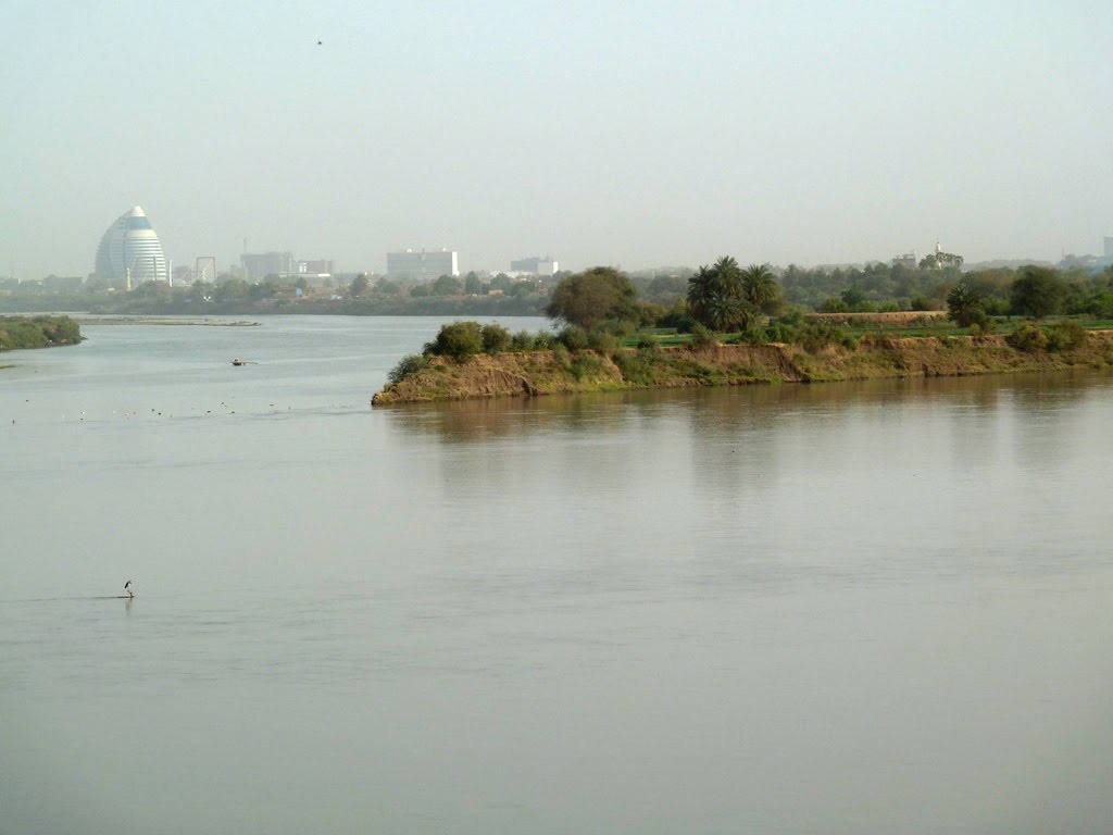 Meeting point of Blue & White Nile, Khartoum, Sudan by Shutter