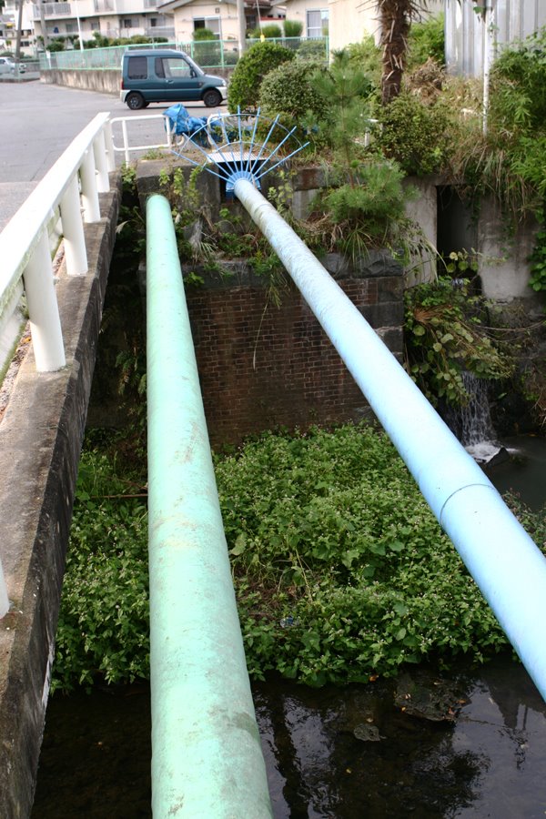 Old pier of coal mine railroad（常磐炭鉱専用鉄道日渡線の湯本川の橋台跡） by urapyon