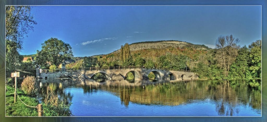 Saalebrücke am Wehr by ThorstenGroedel