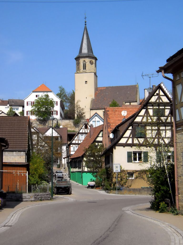 Die Petrikirche in Großglattbach by Dr. Werner Jung