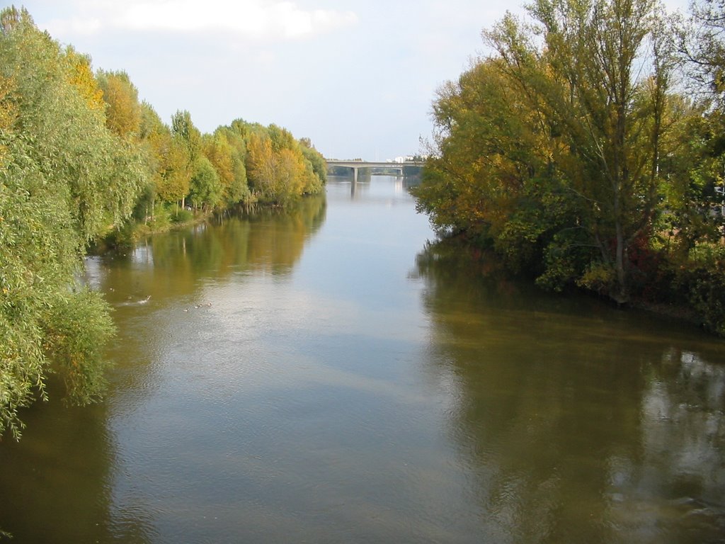 Tours - Un bras de la Loire et le pont Mirabeau by Athanasius Clay