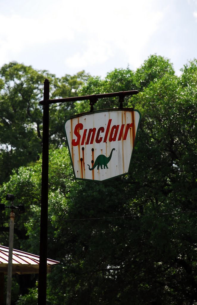 Abandoned Gas Station Sign by Chucklestheclown