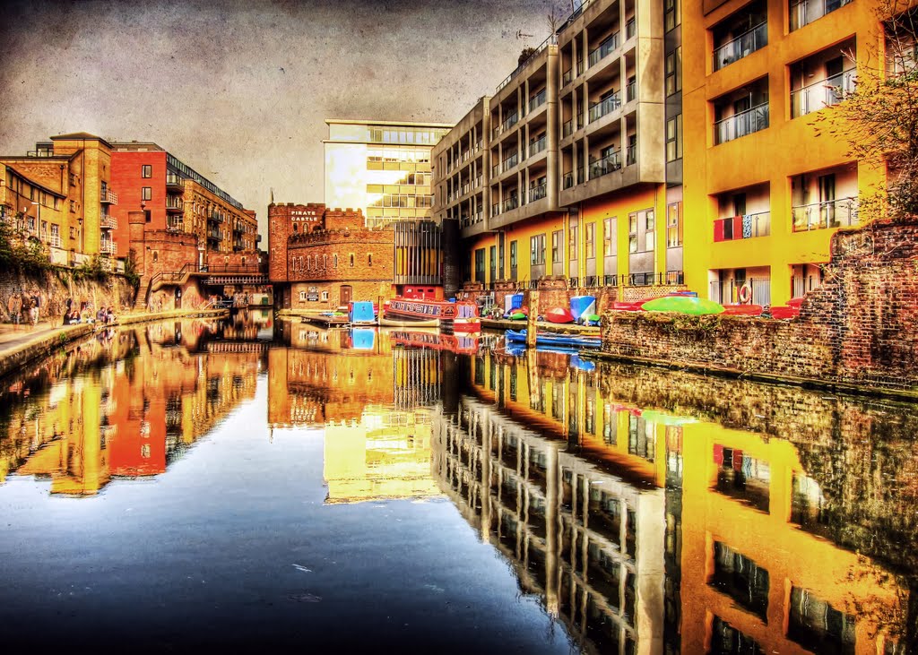 Camden town canal HDR by nickkenrick