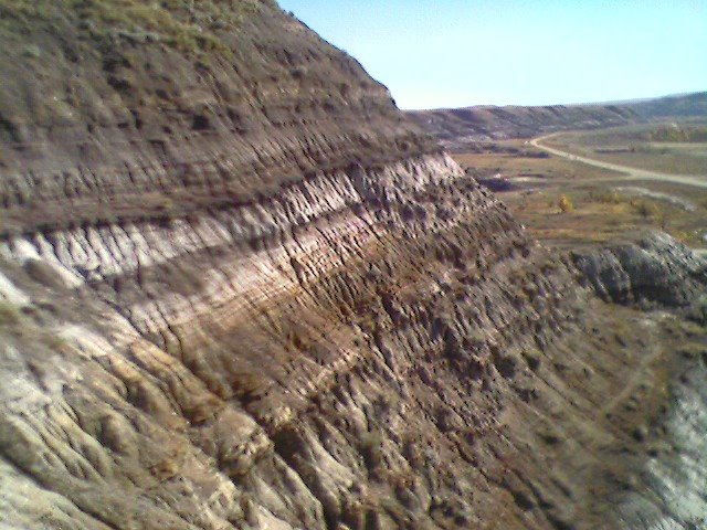 Rock Strata East of Drumheller by David Cure-Hryciuk