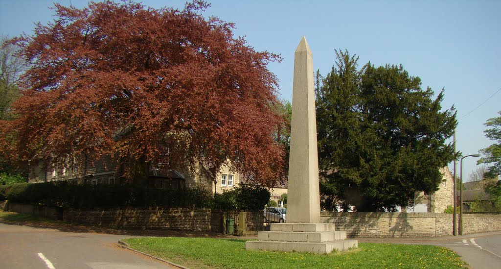 Panorama of monument off Norton Lane in spring, Norton, Sheffield S8 by sixxsix